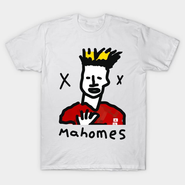 Mahomes Drawing T-Shirt by Mortensen